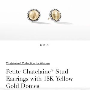 David Yurman gold plated studs